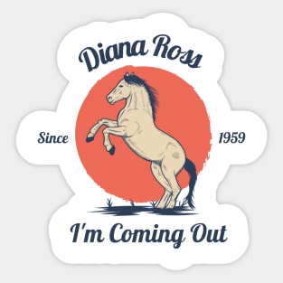 Diana Ross // Horse Sticker